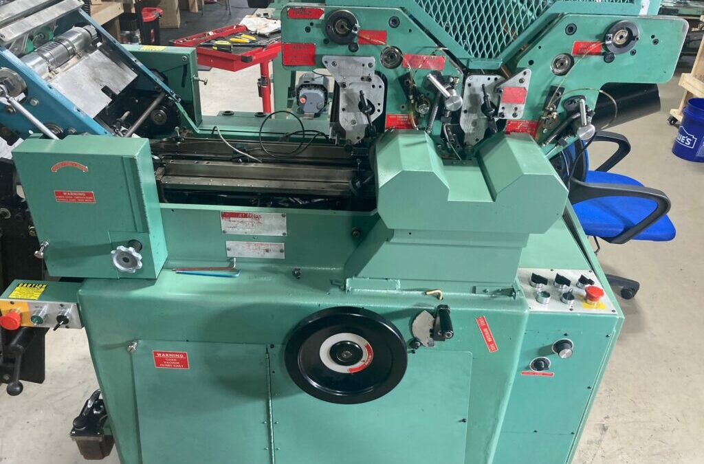 HALM JET PRESS 2 color perfector machine with dual feeders model JP-TWOD-PD sn 804RM serviced MAY 2025 SOLD