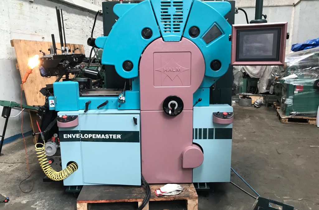 2021 REBUILT HALM EM4000 four color envelope press wider model dual feeder